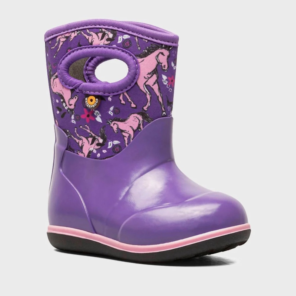 Bogs Purple Kids Boots with Unicorns